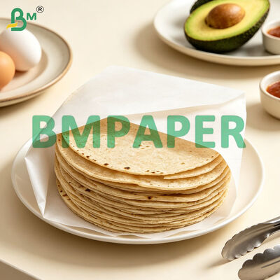 20gm 25gm tấm tách mỏng cho bánh tortilla, giấy bọc bánh tortilla chất lượng thực phẩm giấy da hành tây
