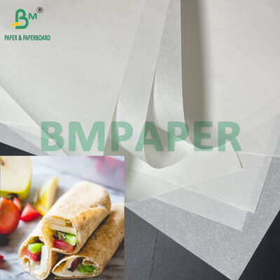 Chống độ ẩm 25gm đến 40gm giấy trắng chất lượng thực phẩm cuộn cho gói tortilla