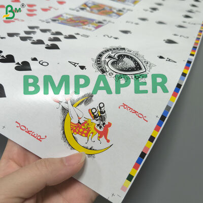 310gsm Linen Embossed Blue Core Thẻ chơi Stock Không nhìn qua cho cao cấp - kết thúc bài poker