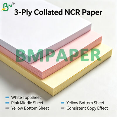 Pre-Collated Carbonless Paper Sheets 2-Ply 3-Ply NCR Copy Paper A4 Invoice Receipt Forms